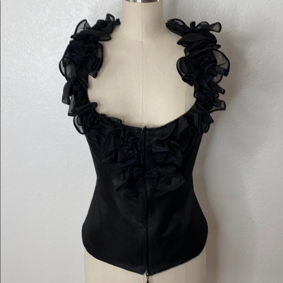 Anne Fontaine Tops - Anne Fontaine Rodettes Maria Black Top 40 6